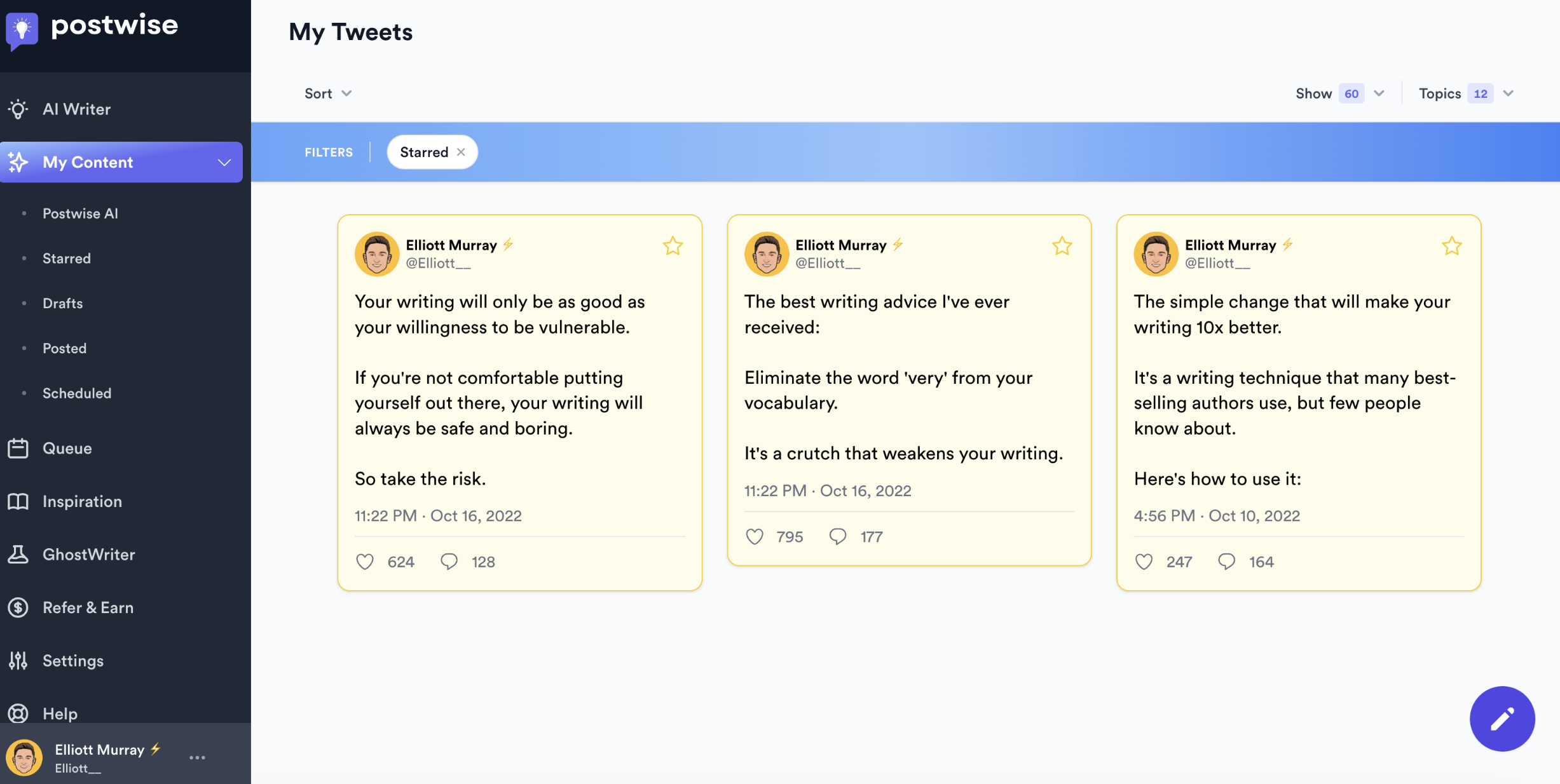 Postwise GhostWriter Feature