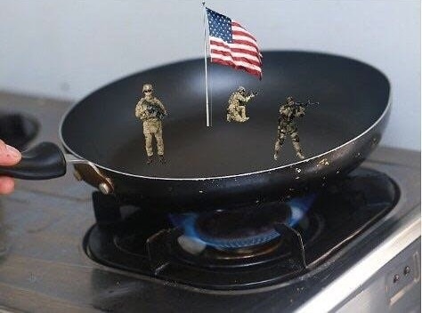 America Invading for Oil Meme Template