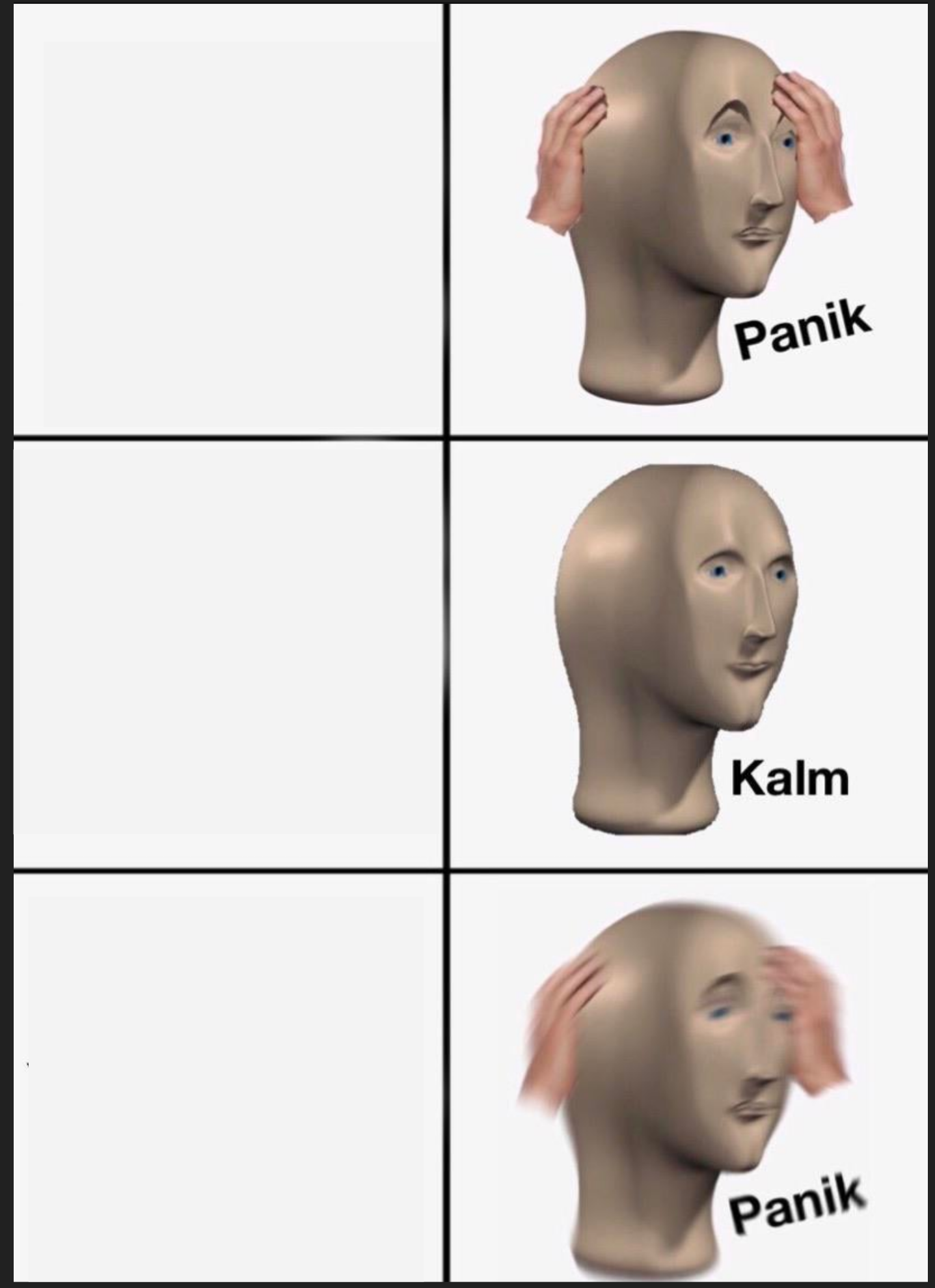 panik calm panik Meme Template