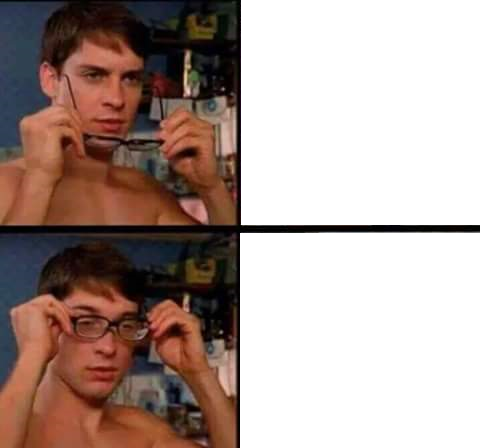 Peter Parker's Glasses Meme Template
