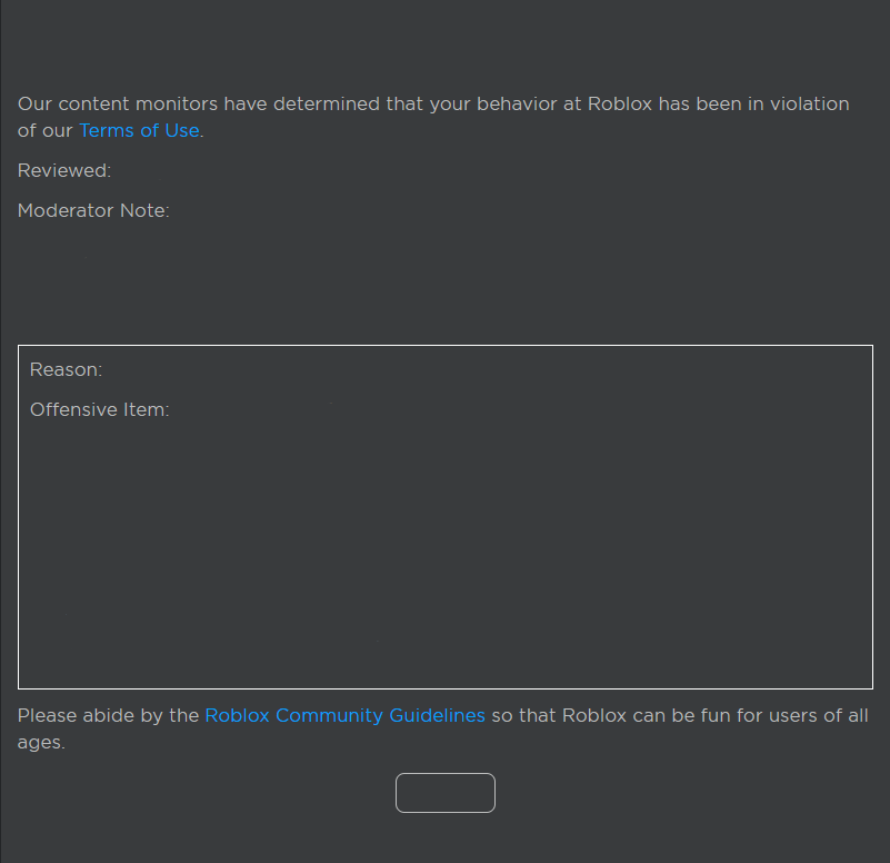 Roblox Ban Meme Template
