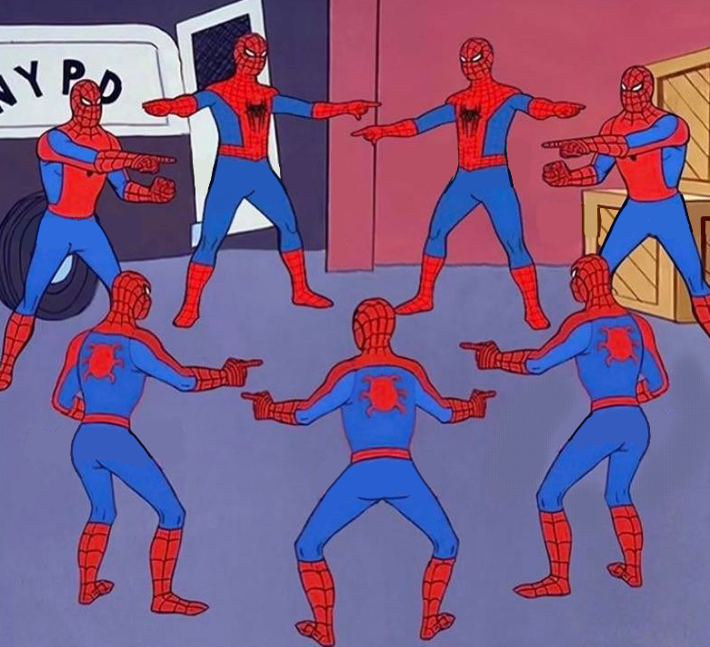 same spider man 7 Meme Template