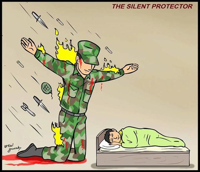 the silent protector Meme Template