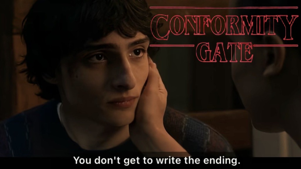 Stranger Things Conformity Gate Meme Template