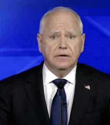 Tim Walz Worried Face Meme Template