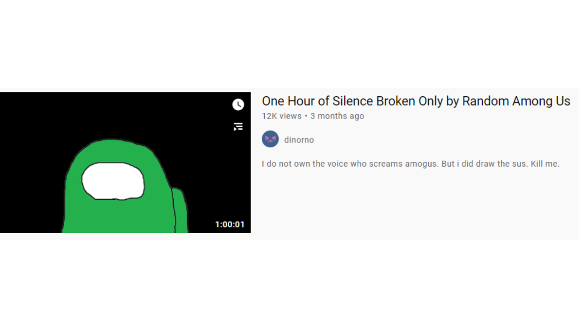 1 Hour Of Silence Broken By Sound Effects Meme Template