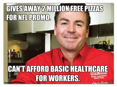 2012 Papa John's Boycott Meme Template
