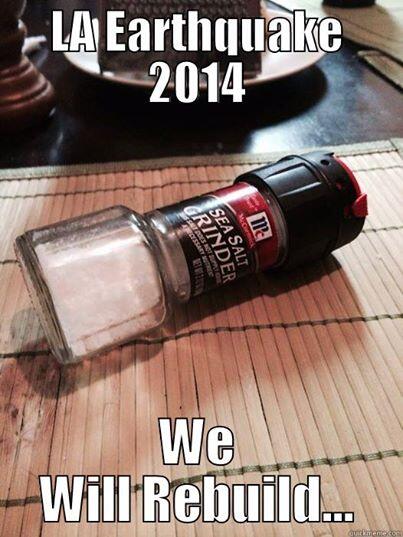 2014 California Earthquakes Meme Template