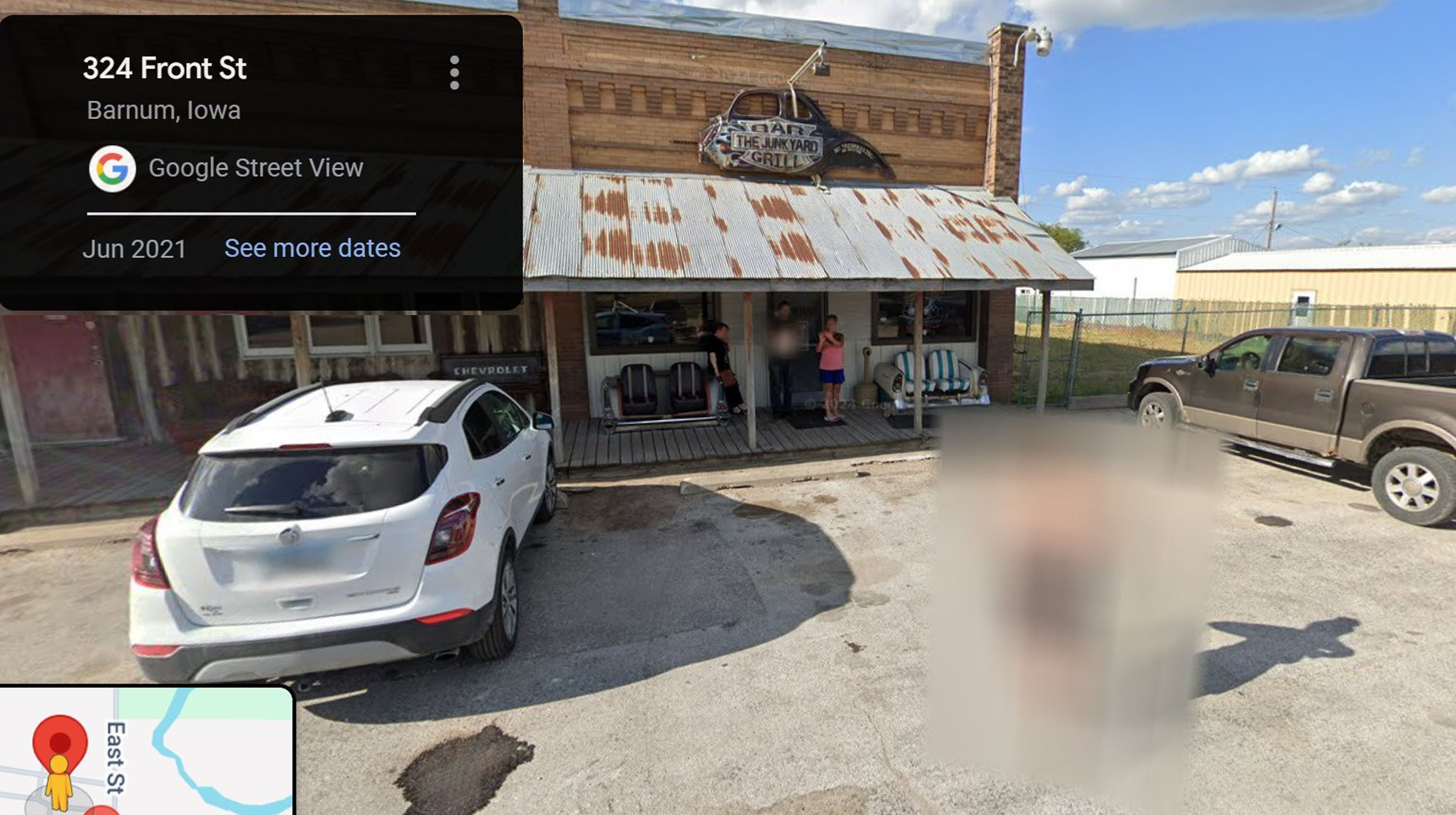 324 Front Street Barnum, Iowa Google Street View Flasher