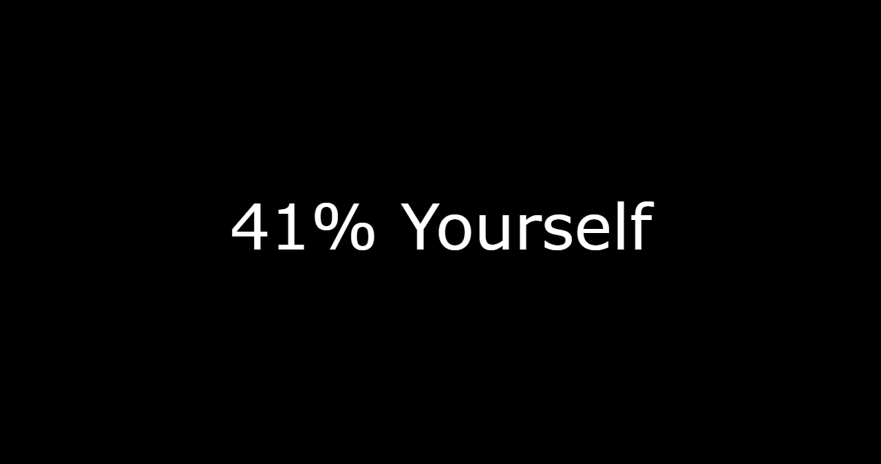 41% Yourself Meme Template
