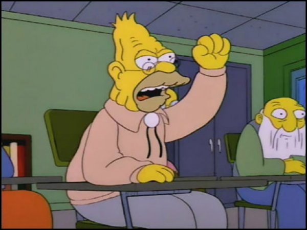 Abuelo Simpson Meme Template