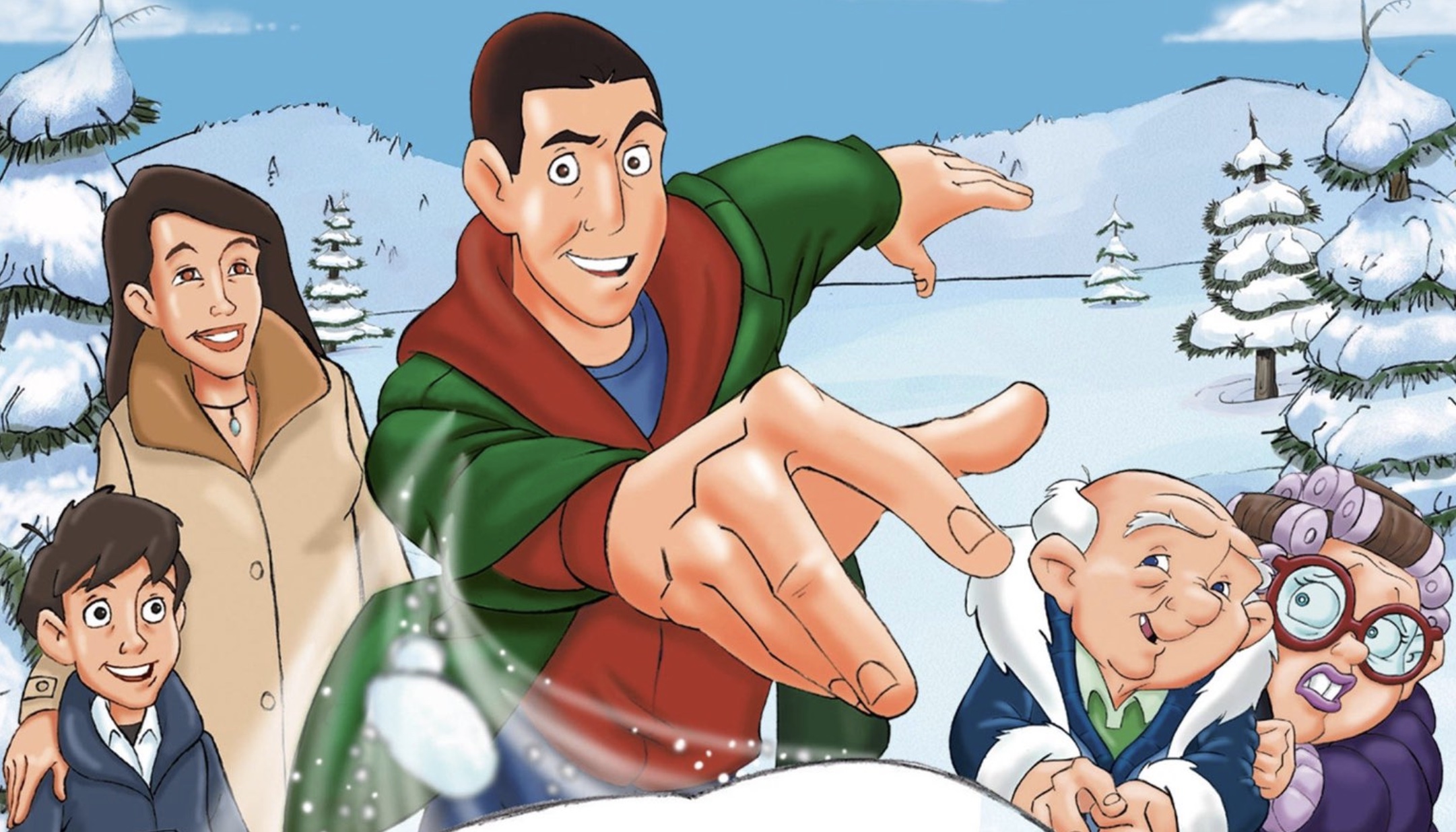 Adam Sandler's "Eight Crazy Nights" Poster Parodies Meme Template