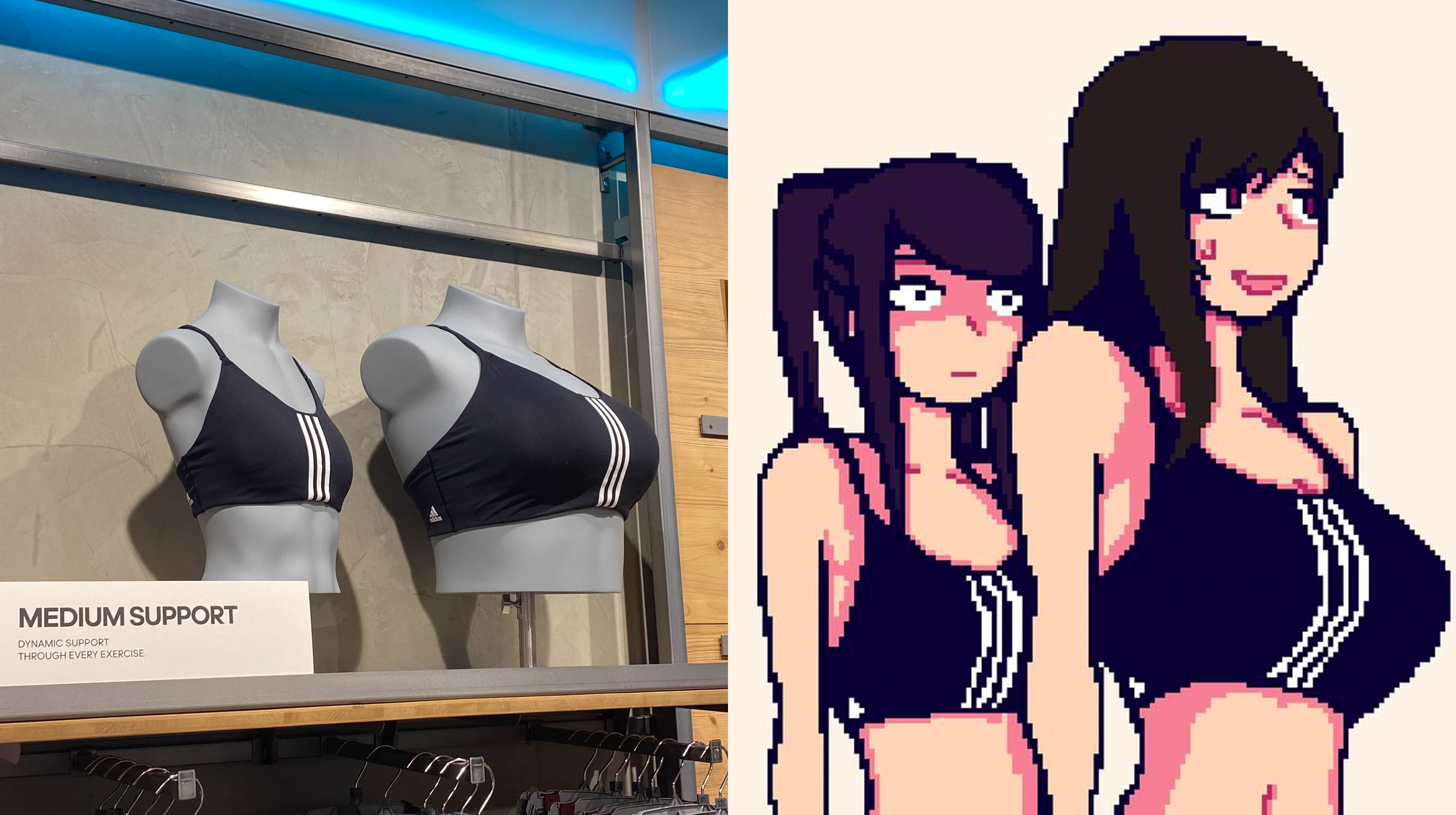 Adidas Sports Bra Medium Support Meme Template