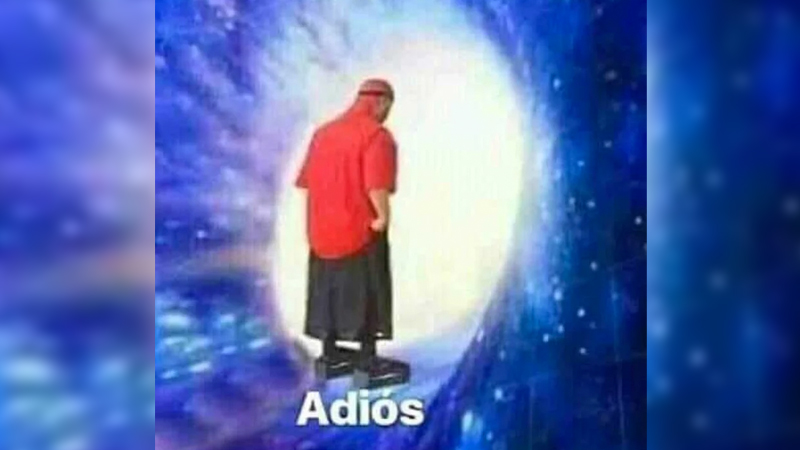 Adios Wormhole Meme Template
