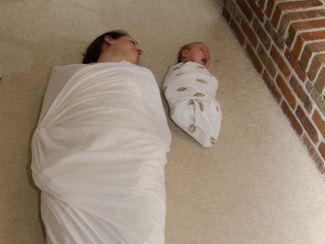 Adult Swaddling Meme Template