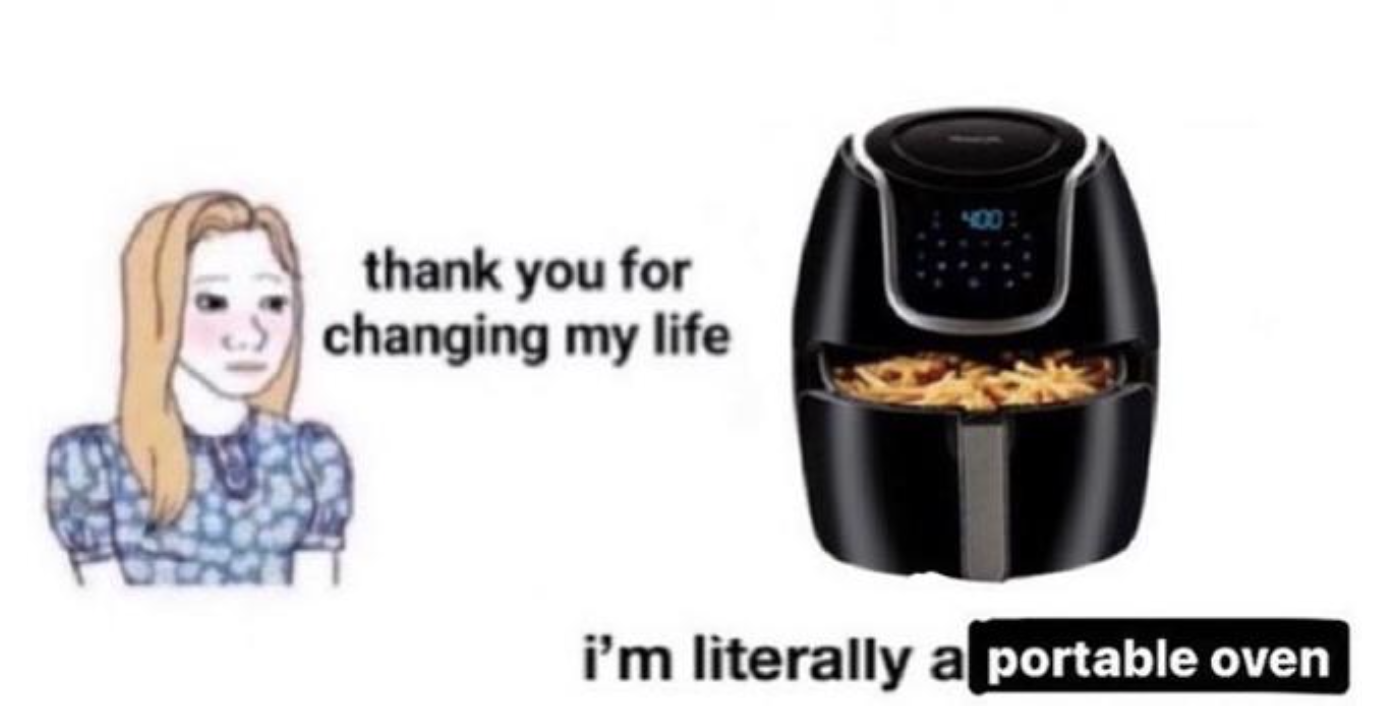 Air Fryer Meme Template