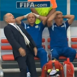 Alejandro Sabella's Falling Reaction Meme Template