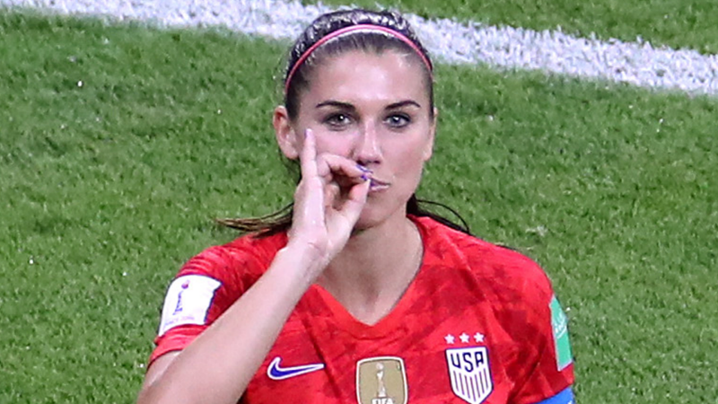 Alex Morgan's Goal Celebration Meme Template