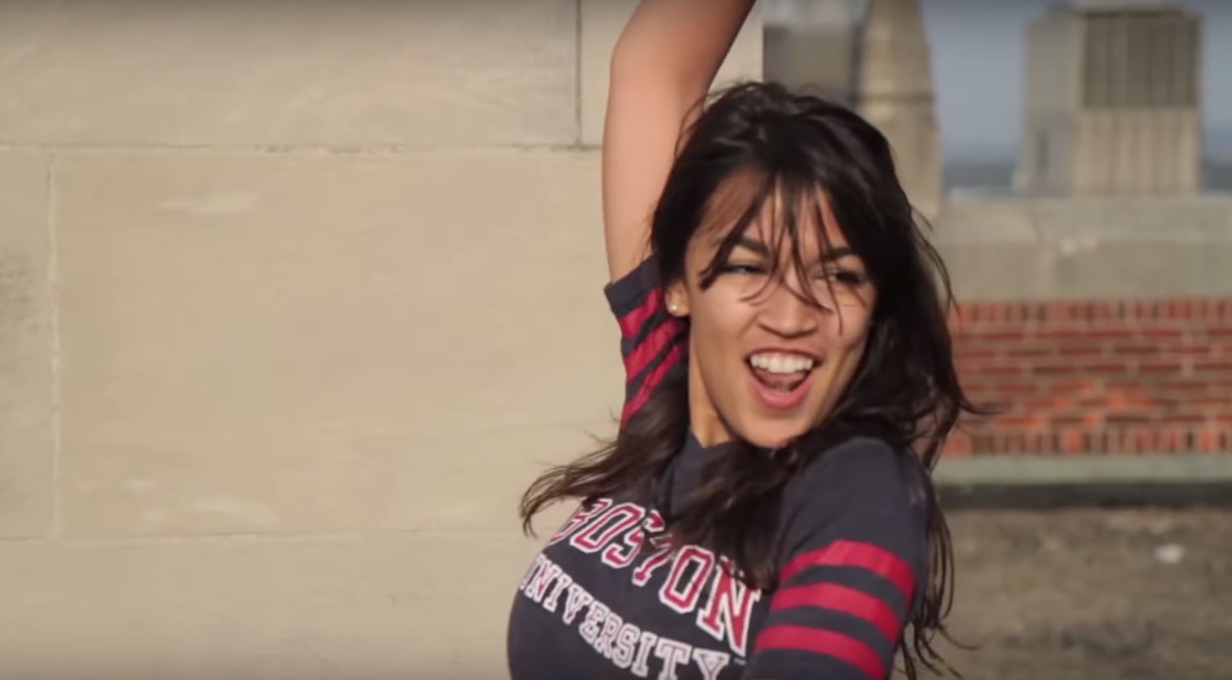 Alexandria Ocasio-Cortez Breakfast Club Dance Video Meme Template