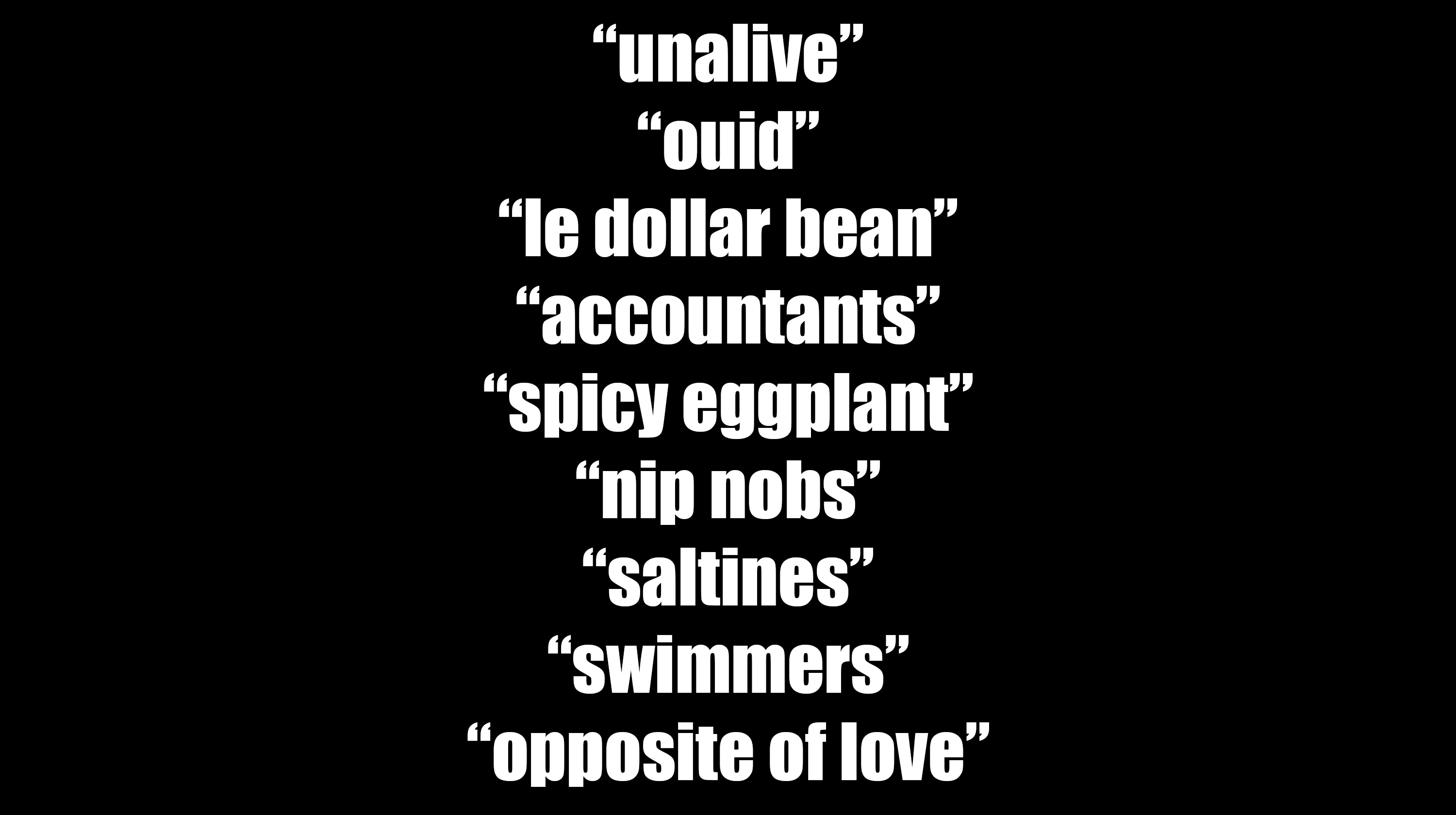 Algospeak / Slang Replacement