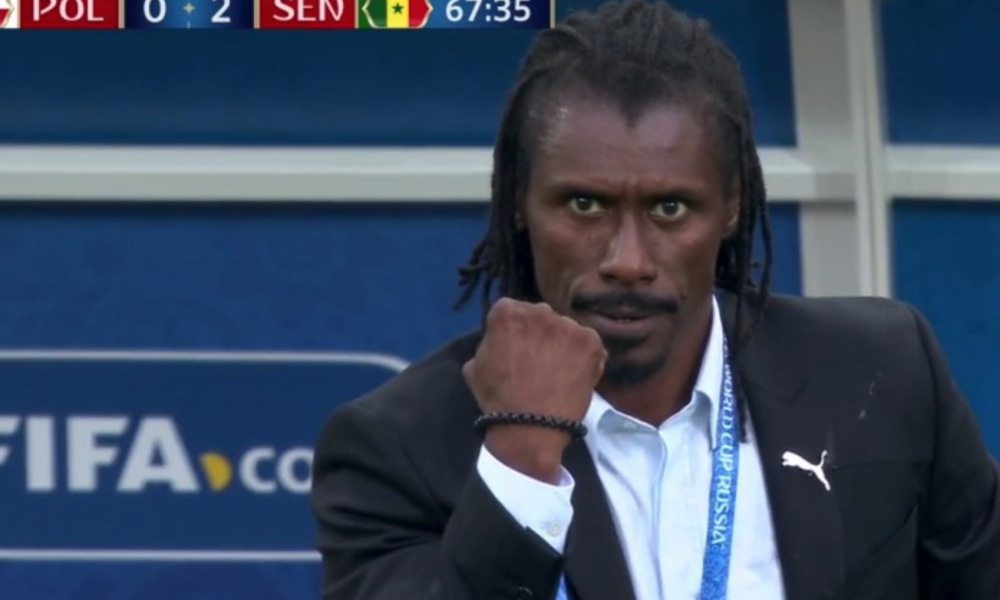Aliou Cissé Celebration GIFs Meme Template