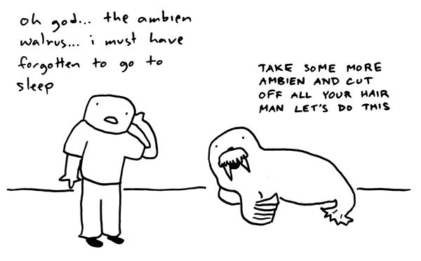 Ambien Walrus Meme Template