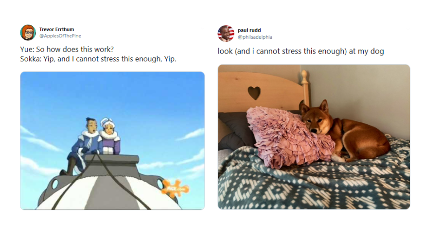 And I Cannot Stress This Enough Meme Template