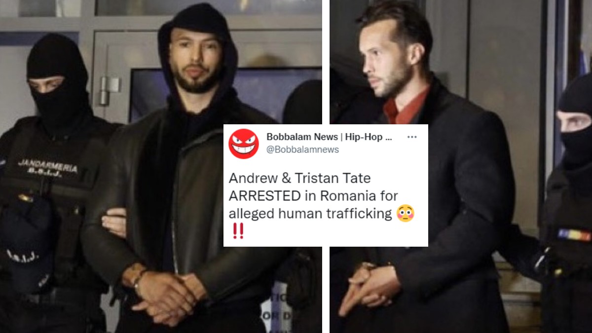Andrew Tate Human Trafficking Arrest Meme Template