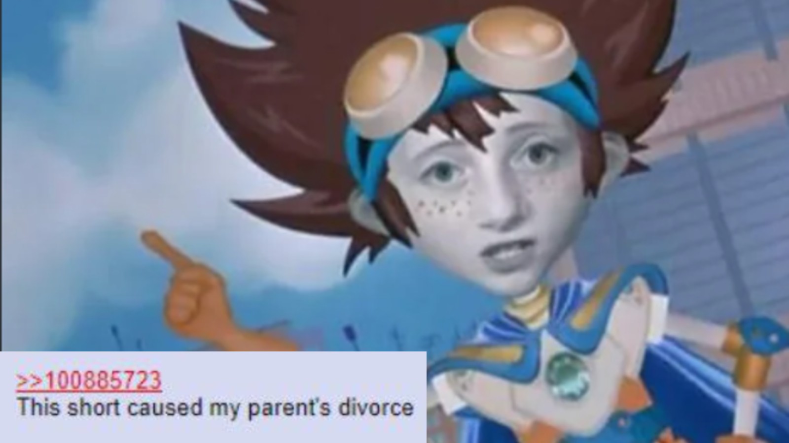 Angela Anaconda Digimon Movie Divorce Greentext Meme Template