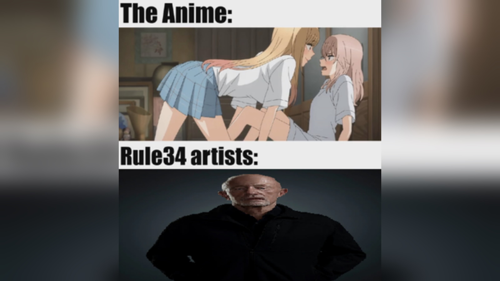 Anime Memes Replaced With Breaking Bad / Mikeposting Meme Template