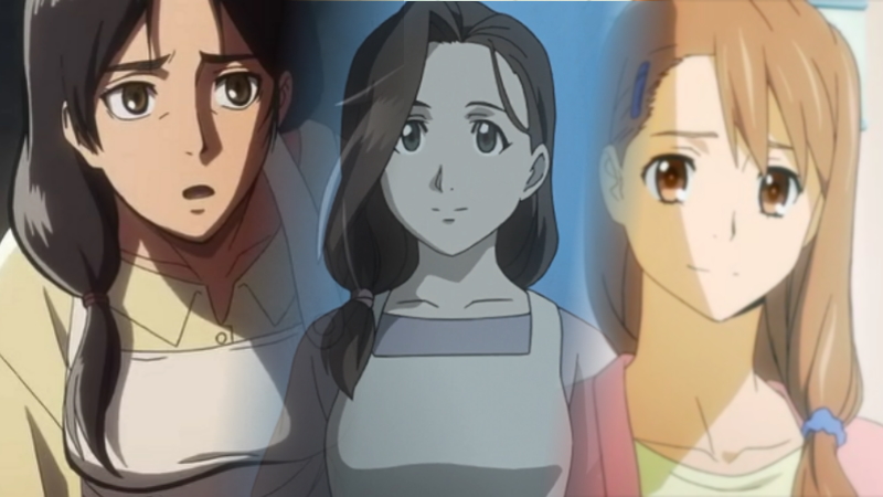 Anime Mom Hair / Dead Mom Hair Meme Template