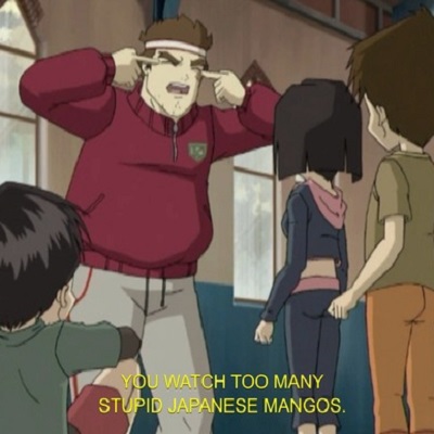 Animu and Mango Meme Template