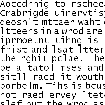 Aoccdrnig to rscheearch...