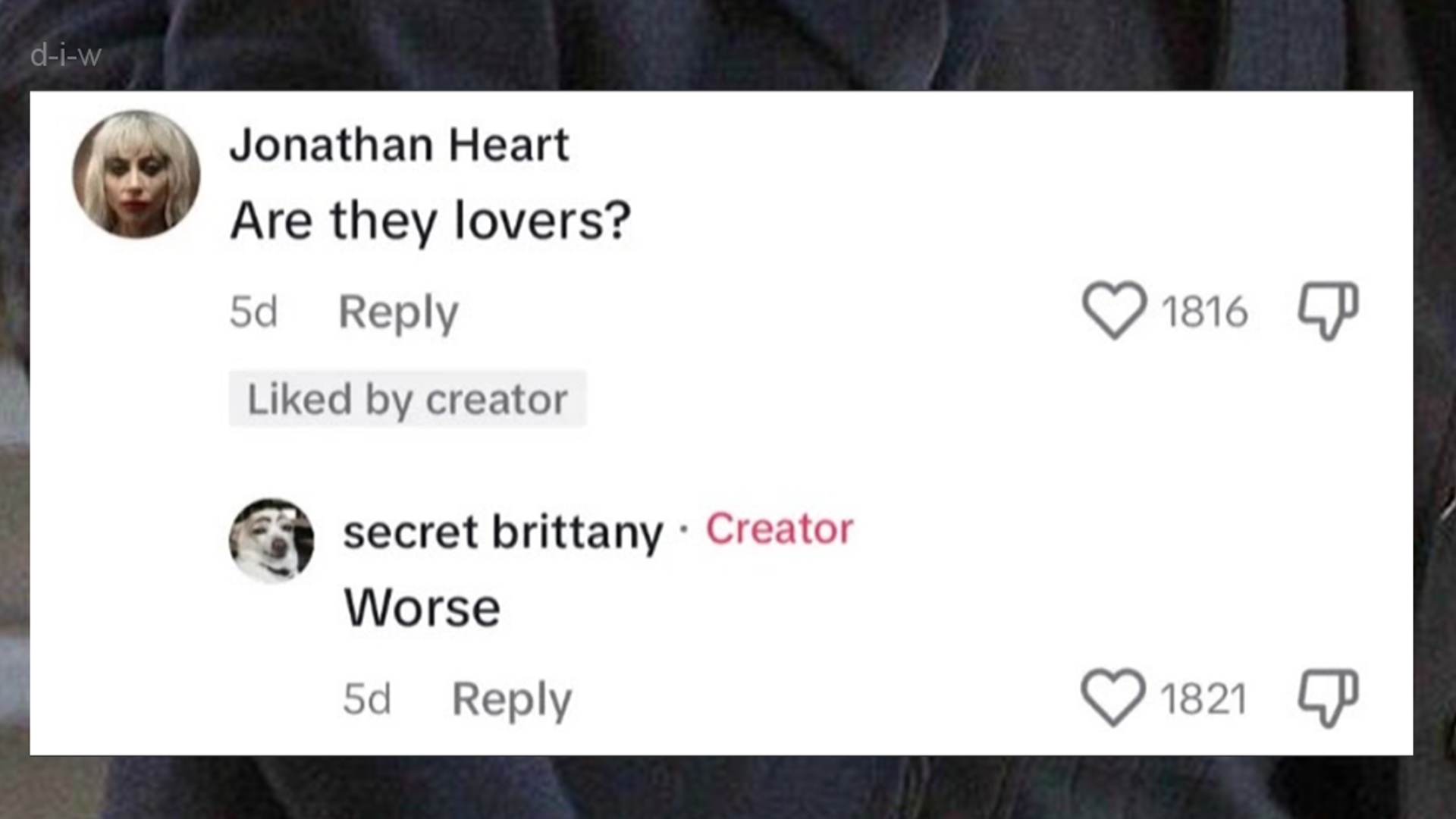 Are They Lovers? Worse Meme Template