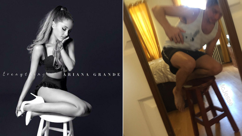 Ariana Grandeing