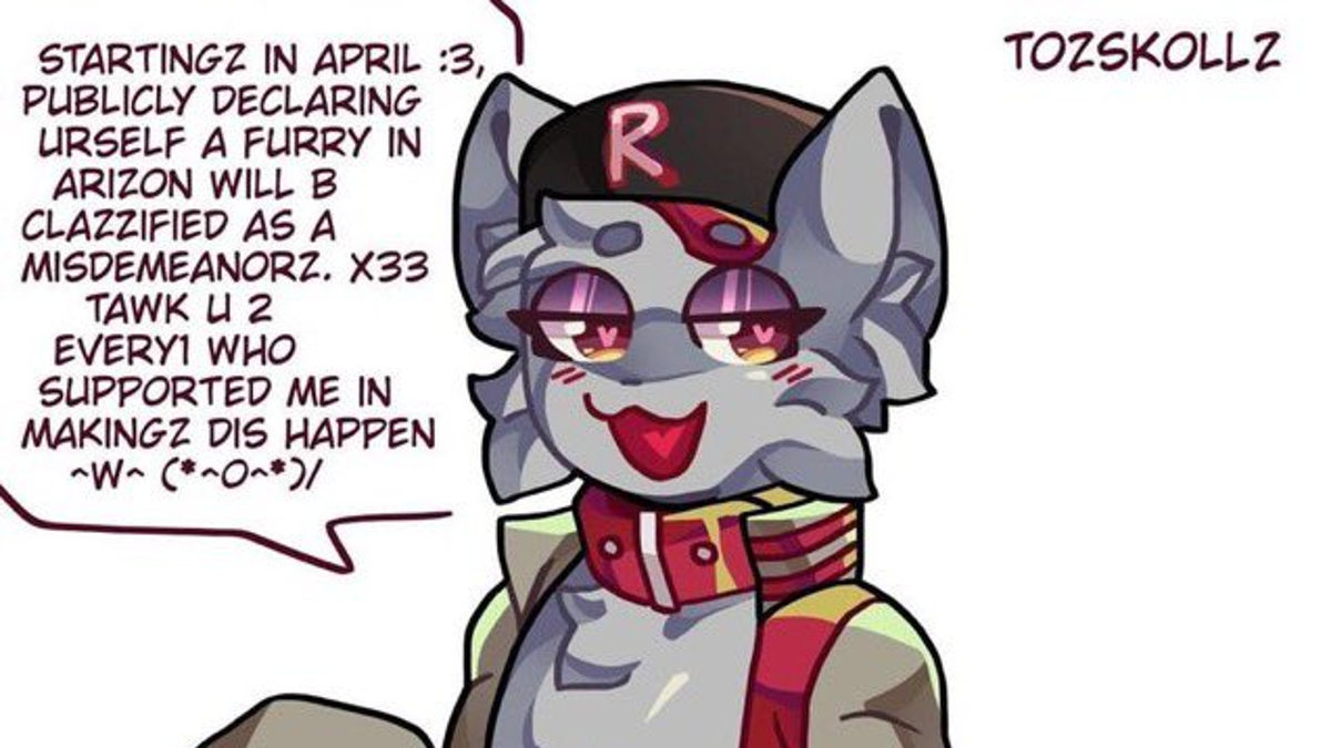 Arizona Anti-Furry Bill Hoax Meme Template