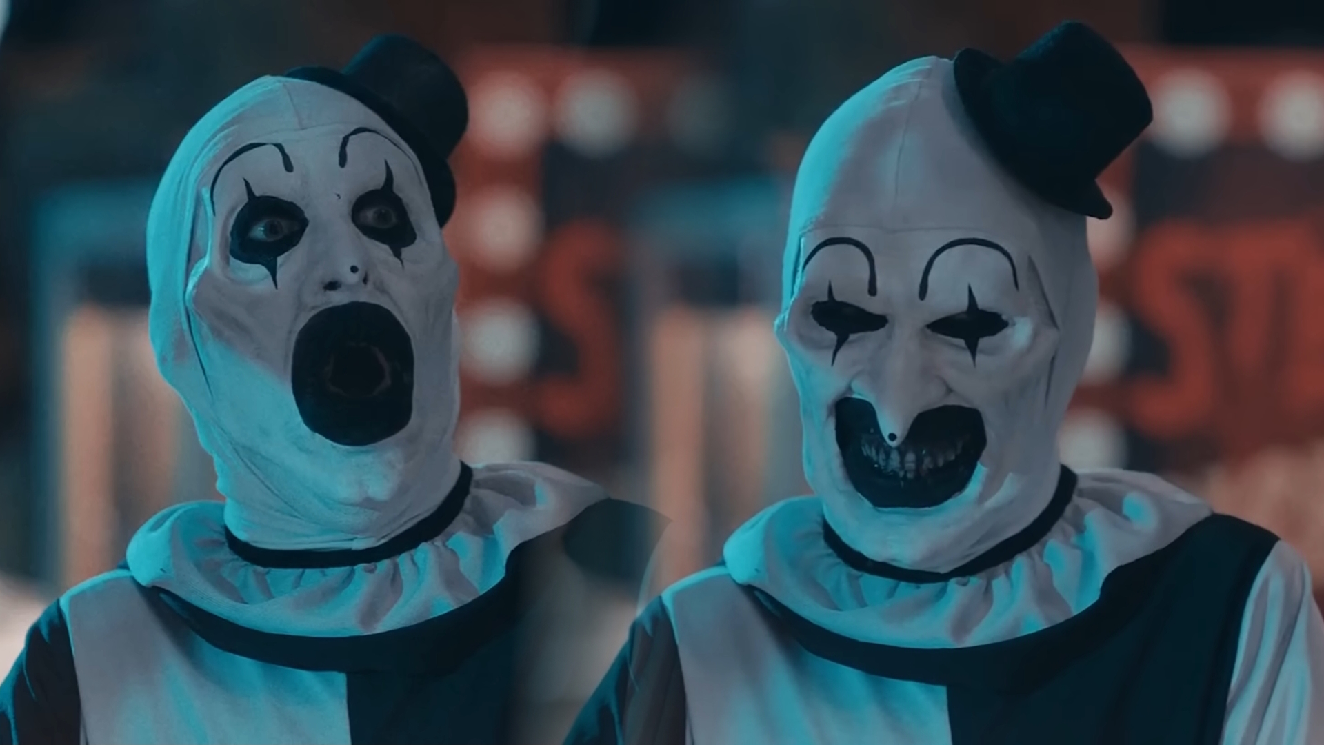 Art the Clown Grinning Meme Template