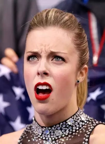 Ashley Wagner's Angry Face