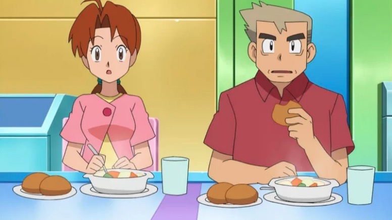 Ash's Mom and Professor Oak