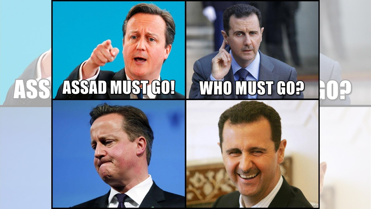 Assad Must Go Meme Template