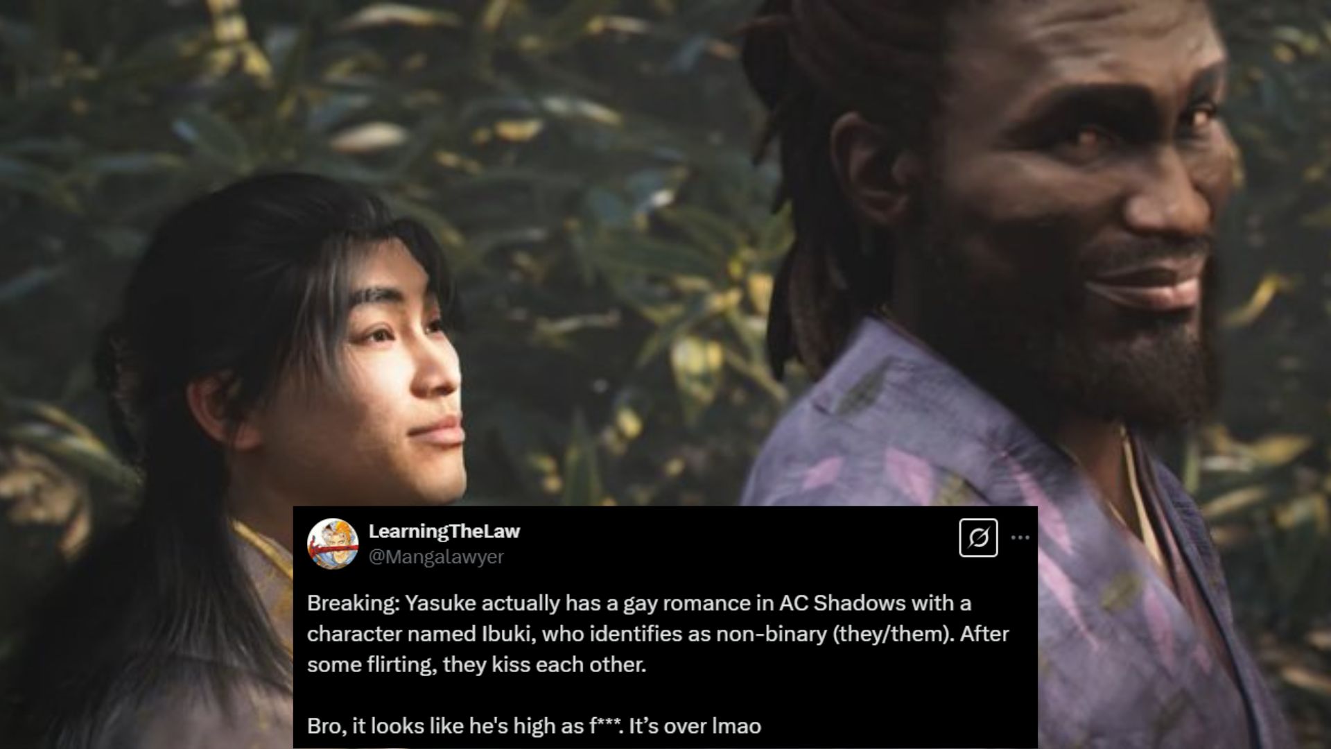 Assassin's Creed Shadows Non-Binary Love Interest Controversy