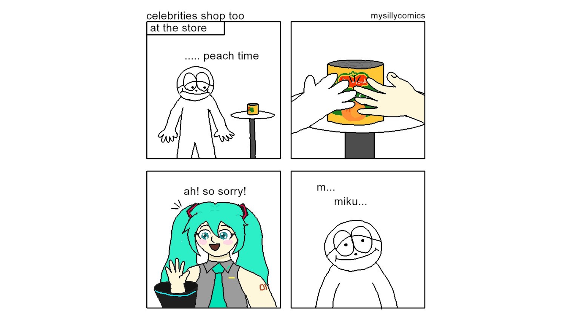 At the Store / Peach Time Meme Template