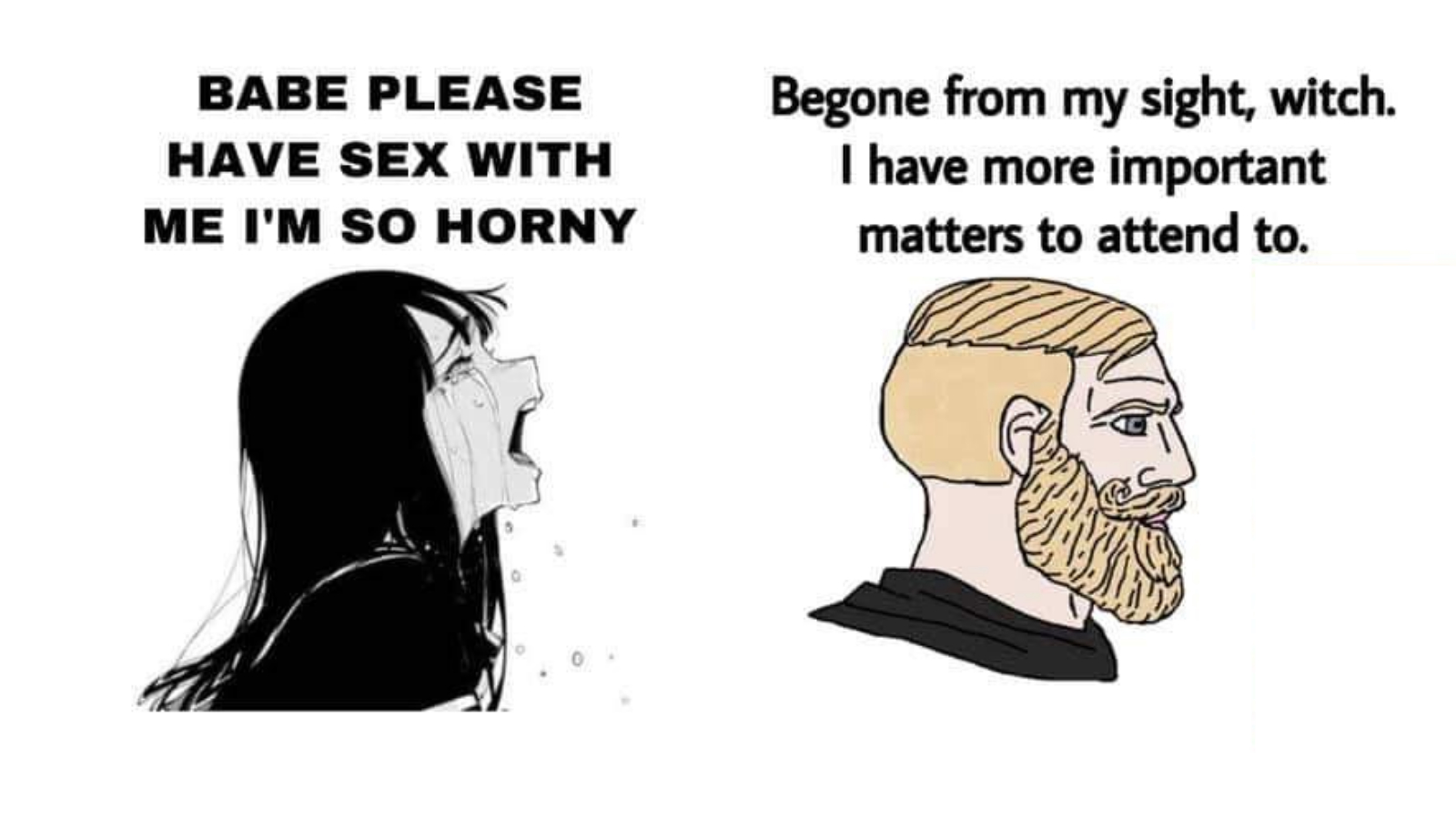 Babe Please Stop Meme Template