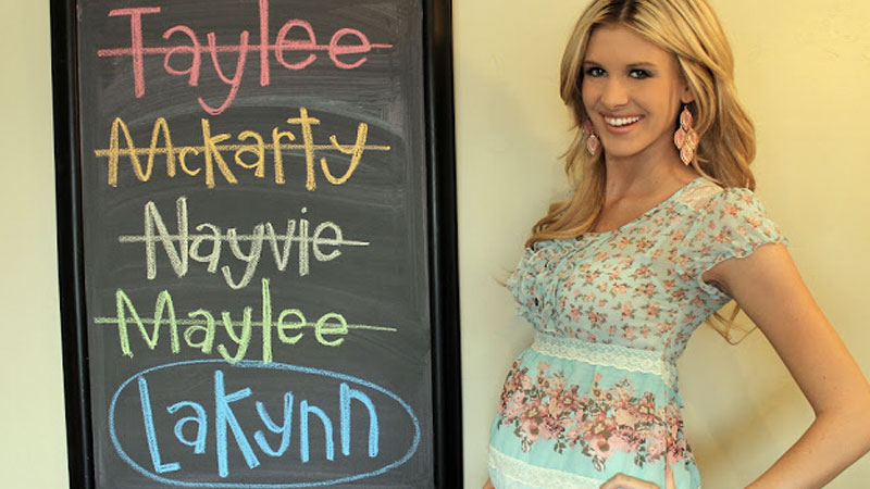 Baby Name Chalkboard List