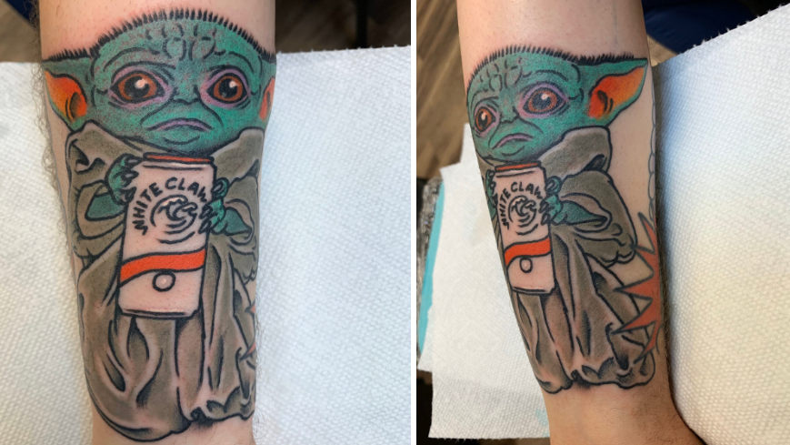 Baby Yoda Tattoo Meme Template
