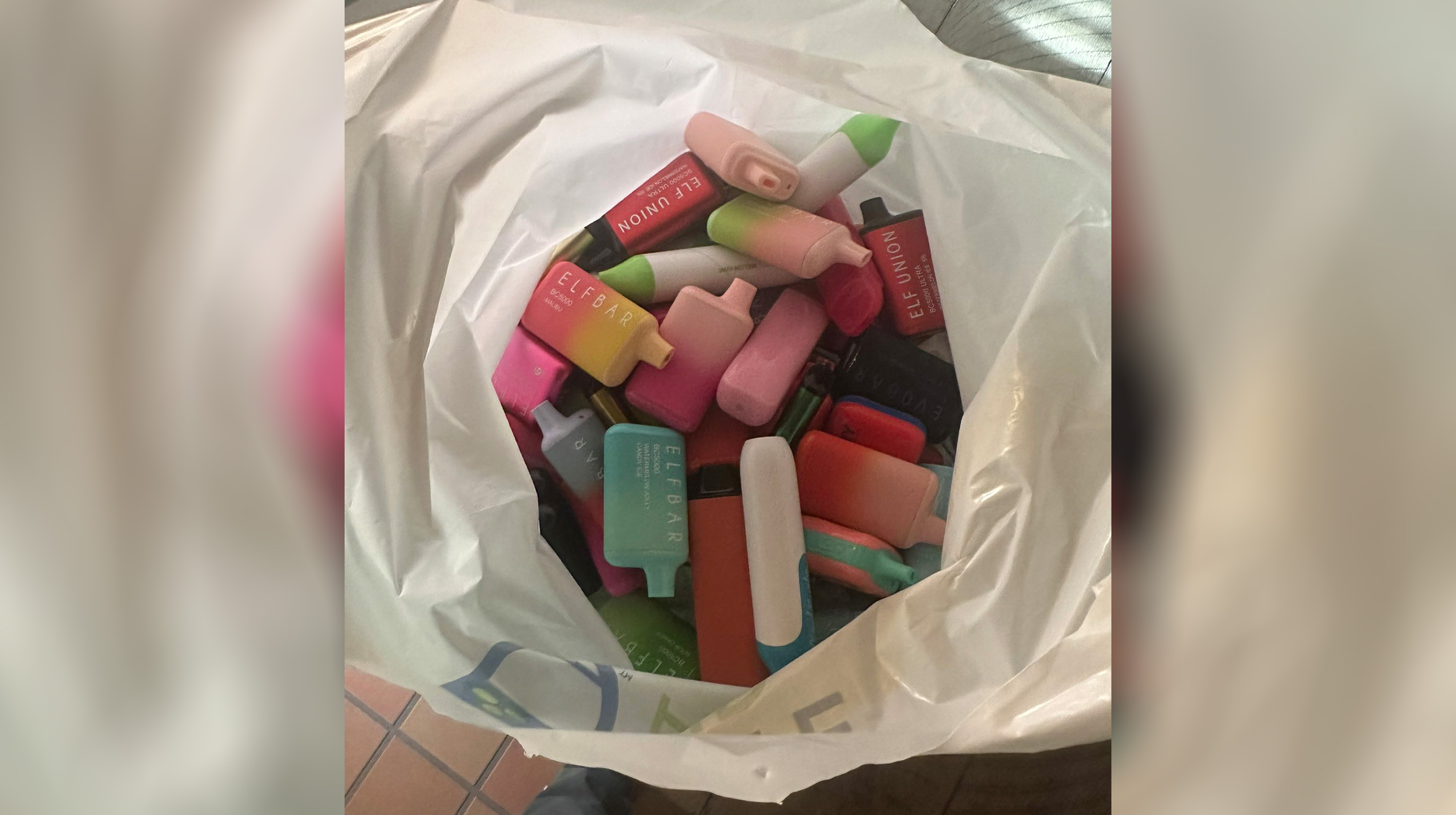 Bag Full of Elf Bars / My Friend Is an Elementary School Teacher... What They Confiscated This Month