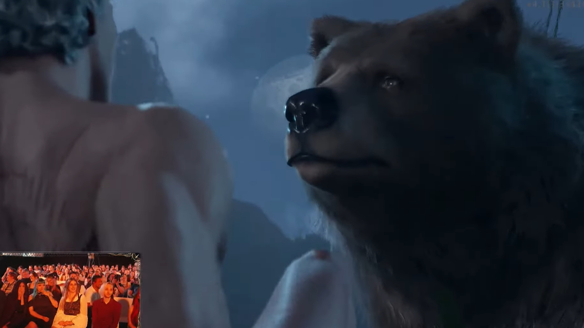 Baldur's Gate 3 Bear Sex Scene Meme Template