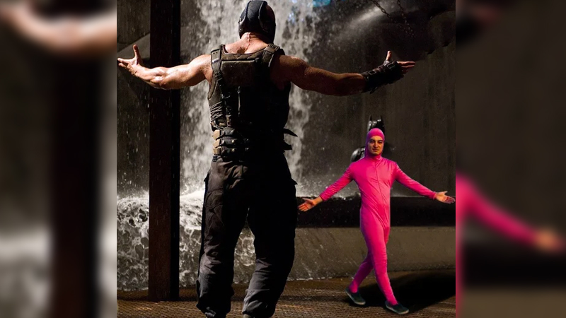 Bane vs. Pink Guy Meme Template