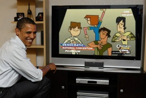 Barack Obama Watching TV Meme Template