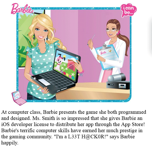 Barbie: I Can Be a Computer Engineer Parodies Meme Template
